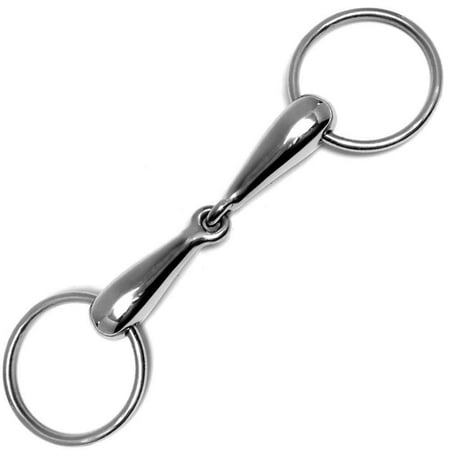 Korsteel Stainless Steel Hollow Mouth Jointed Loose Ring Snaffle Bit